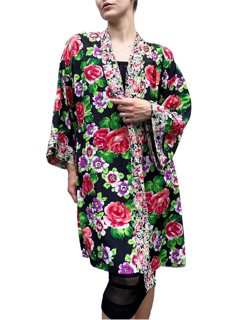Vintage Victoria’s Secret Floral Satin Robe OS